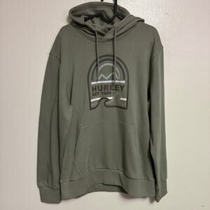 NWOT! Hurley Green Location Logo Hoodie Mens Size M